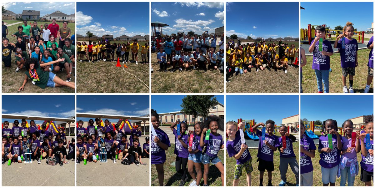 FIELD DAY 2023 complete! Students had fun, KONA Ice and bounce slide was a hit, and we all made it through the heat with a 😊! Thanks coaches for planning an exciting and high energy day! <a href="/SHCrowleyElem/">S.H. Crowley Elementary</a>