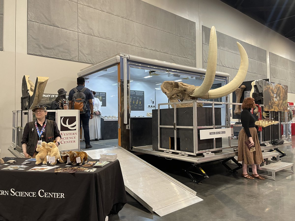 Max Mastodon (@maxmastodon) on Twitter photo For the next 2 days I’ll be with the <a href="/WesternCenter/">Western Science Center</a> Mobile Museum #M3 at ComiCon Revolution in Ontario California! #scicomm #outreach #paleontology For the next 2 days I’ll be with the <a href="/WesternCenter/">Western Science Center</a> Mobile Museum #M3 at ComiCon Revolution in Ontario California! #scicomm #outreach #paleontology