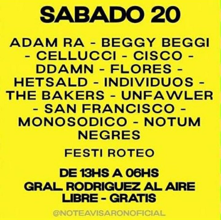 FestiRoteo's tweet photo. ES HOOOY LA EMOCIÓN SE SIENTE SE VIVE tantos días esperados , tanta preparación para por fín vivirlo. Vení y no te pierdas está primera edición 🥳 
Flyer:@noteavisaronoficial https://t.co/lYxuWqixZt