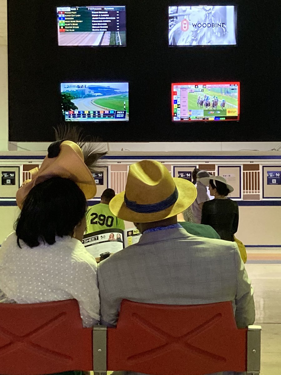 leeann300's tweet photo. Watching the races in the betting area at Preakness 2023. https://t.co/WeZscGigiG https://t.co/7EDrIGkYOp