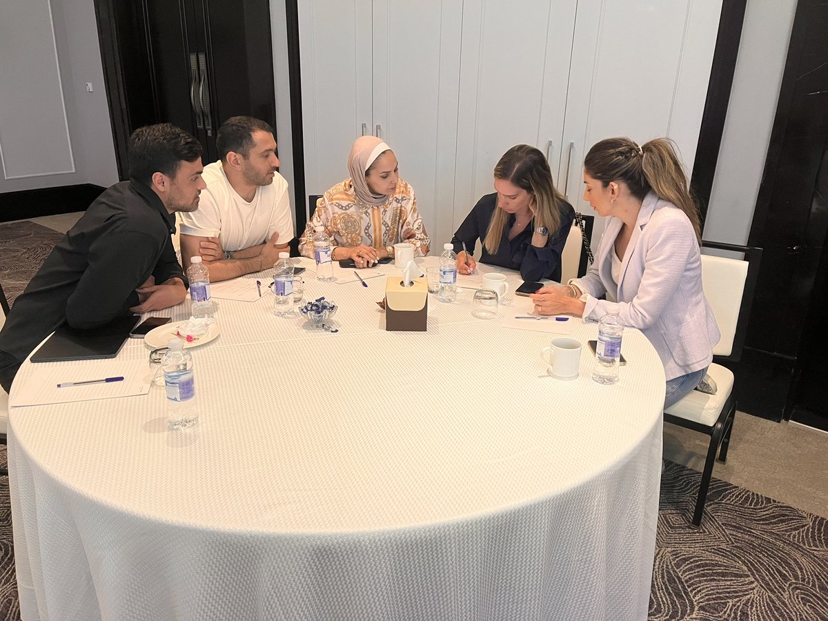 AmeedAwadDM's tweet photo. Delivering the Digital Branding &amp; Marketing Strategies training to the superior team of Time Center Jordan in Amman.

All brand managers attend this 2 days focused training and amazing engagement from the brilliant team.

#branding #MarketingStrategy https://t.co/E34VEq6dgk