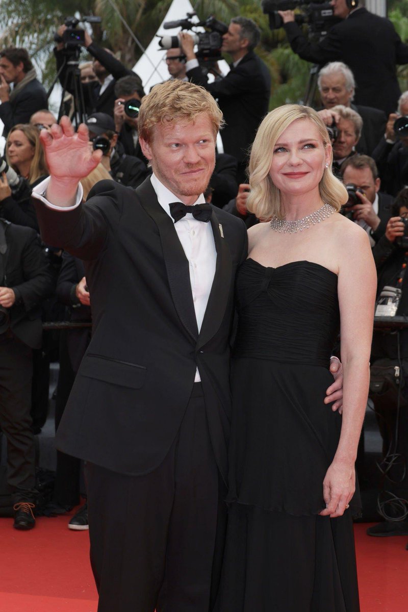kirsten dunst and jesse plemons on the red carpet for killers of the flower moon in cannes ❤️