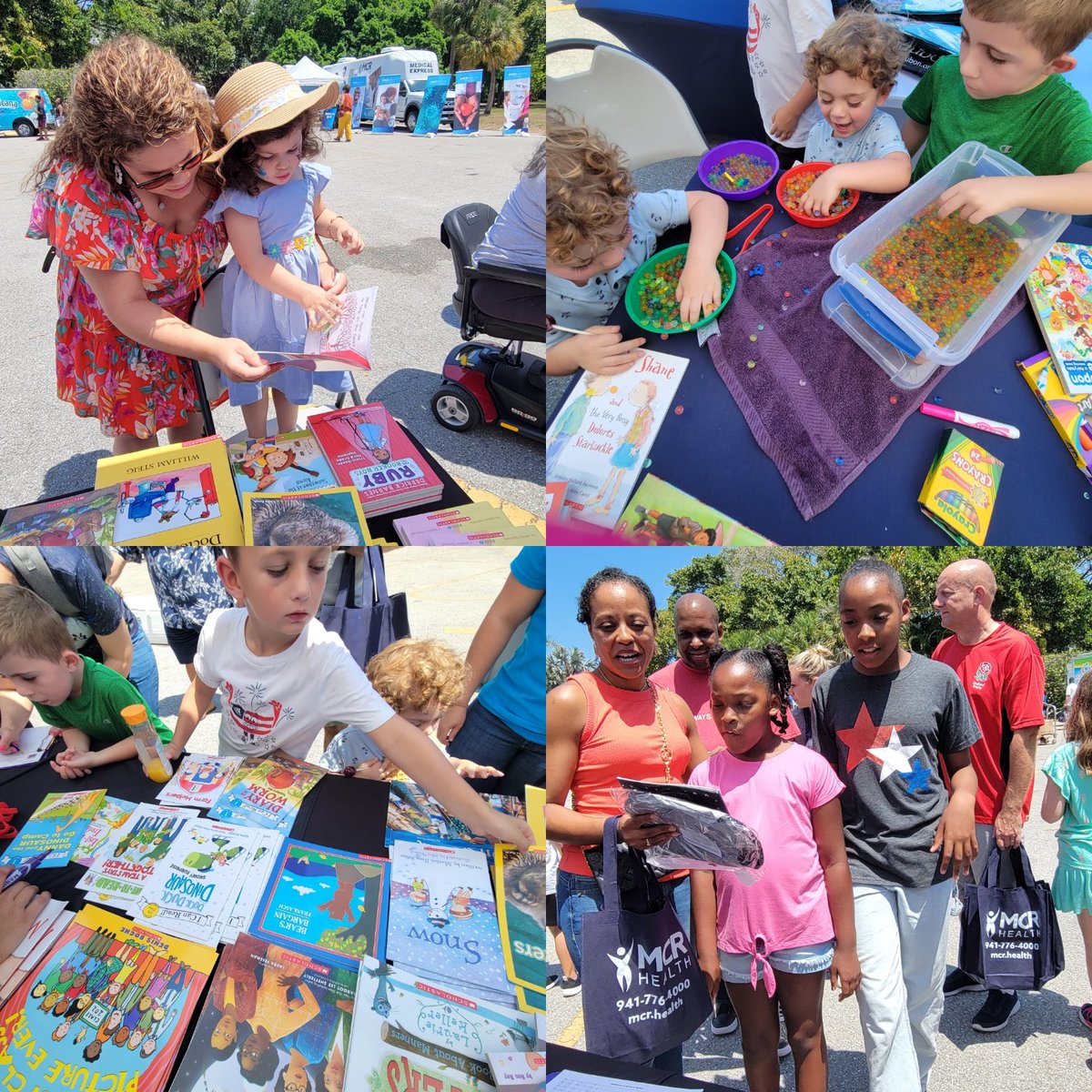 Sun, family, fun and lots and lots of books and reading! So much fun to be had down here today! #MCRhealthfair <a href="/SuncoastCGLR/">Suncoast GL Reading</a> <a href="/ThePattersonFdn/">The Patterson Foundation</a>