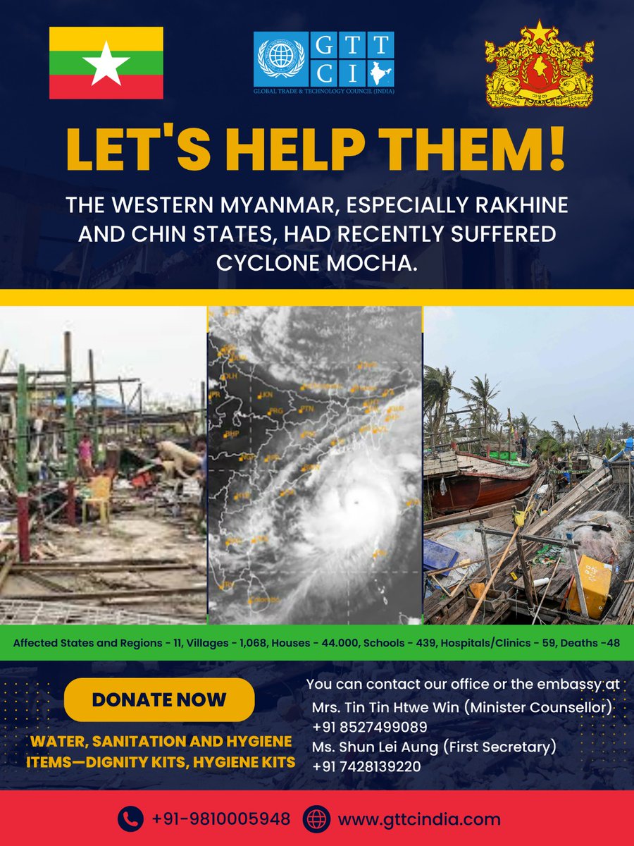 📢 Urgent Appeal for Donations! 🙏
We need your help! 🤝

Please join us in spreading the word and sharing this crucial appeal for donations far and wide. 
#SpreadTheWord #MakeADifference #DonateToday #StandwithMyanmar #InvestinHumanity #UNCERF