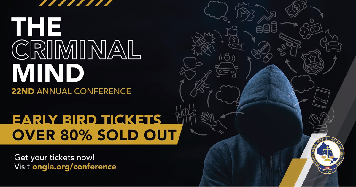 ONGIA's tweet photo. Tickets are selling fast!! Don't miss out on our early bird special #ONGIA #policing https://t.co/MZZhuy8vHL