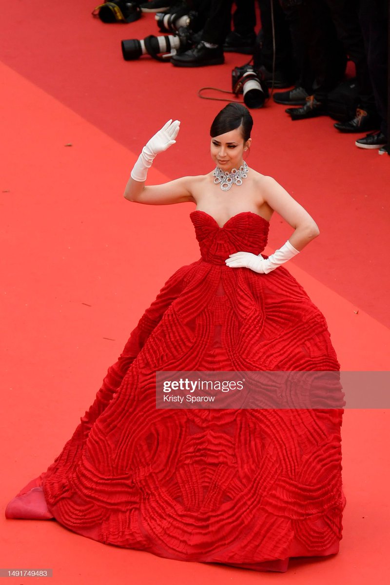 SofiaCTeams's tweet photo. Sofia Carson attends the "Killers Of The Flower Moon" red carpet during the 76th annual Cannes film festival at Palais des Festivals #cannesfilmfestival #sofiacarson https://t.co/LMcIkDJXd3