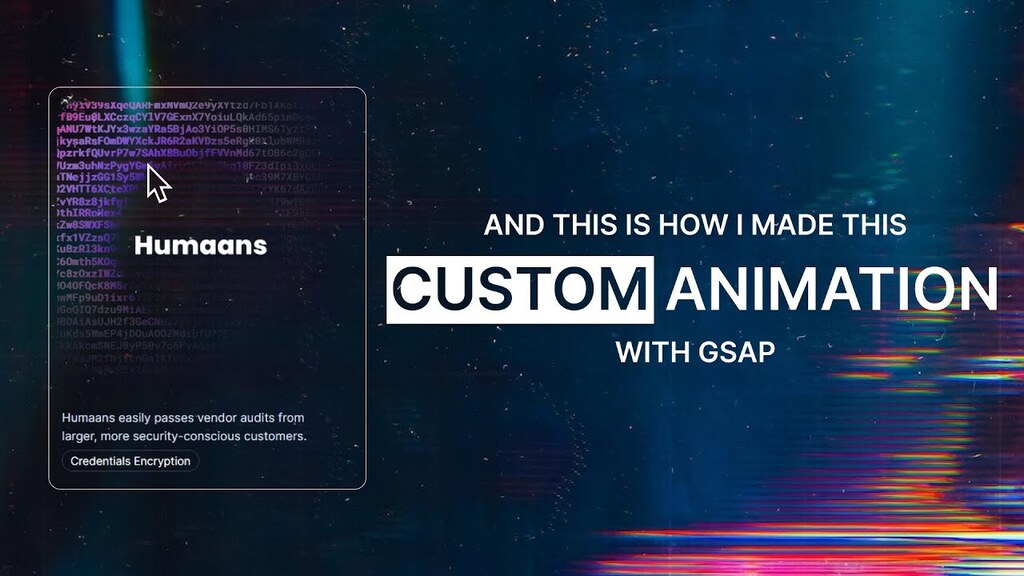 #software
How to Create a Custom Gradient Mask Hover Effect with GSAP
youtube.com/watch?v=eHa0UG…