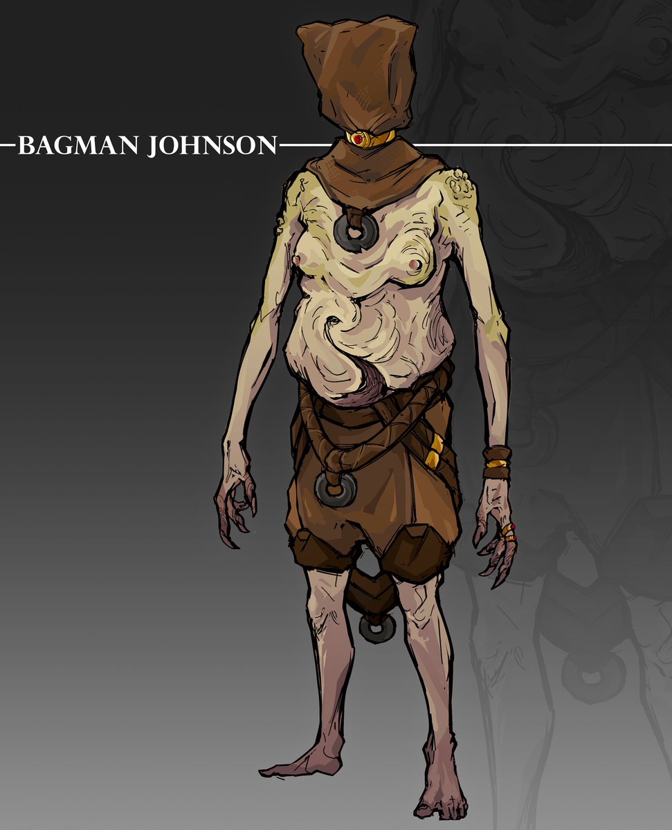 Woolydroid's tweet photo. 10: Bagman Johnson

#conceptart #characterart #creaturedesign #fantasyart #fantasycharacter #dnd https://t.co/mL6xU3LLo3