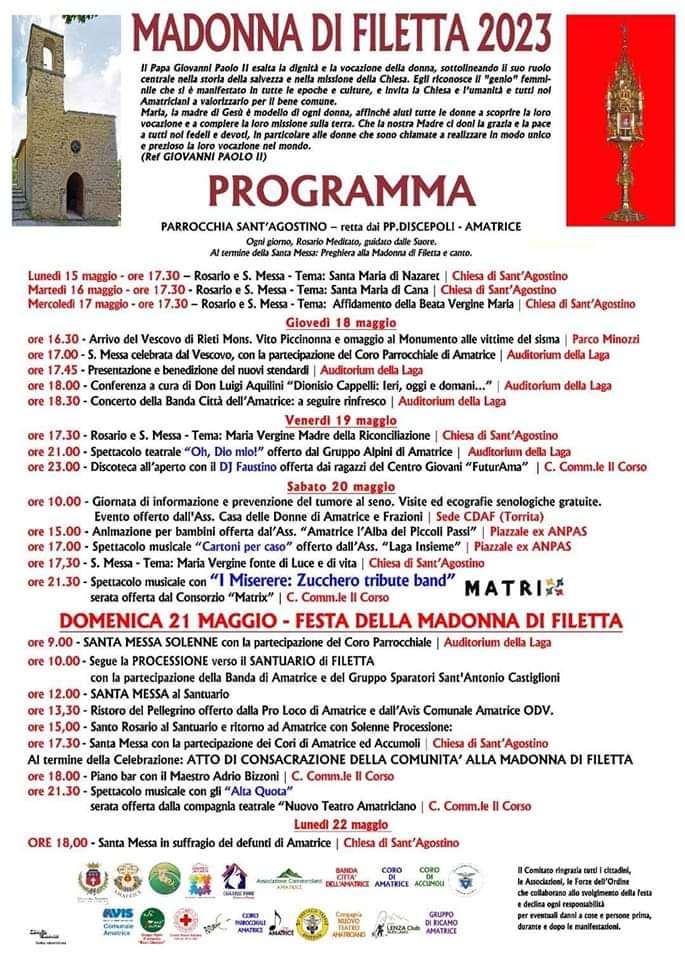 #Filetta2023 #Amatrice