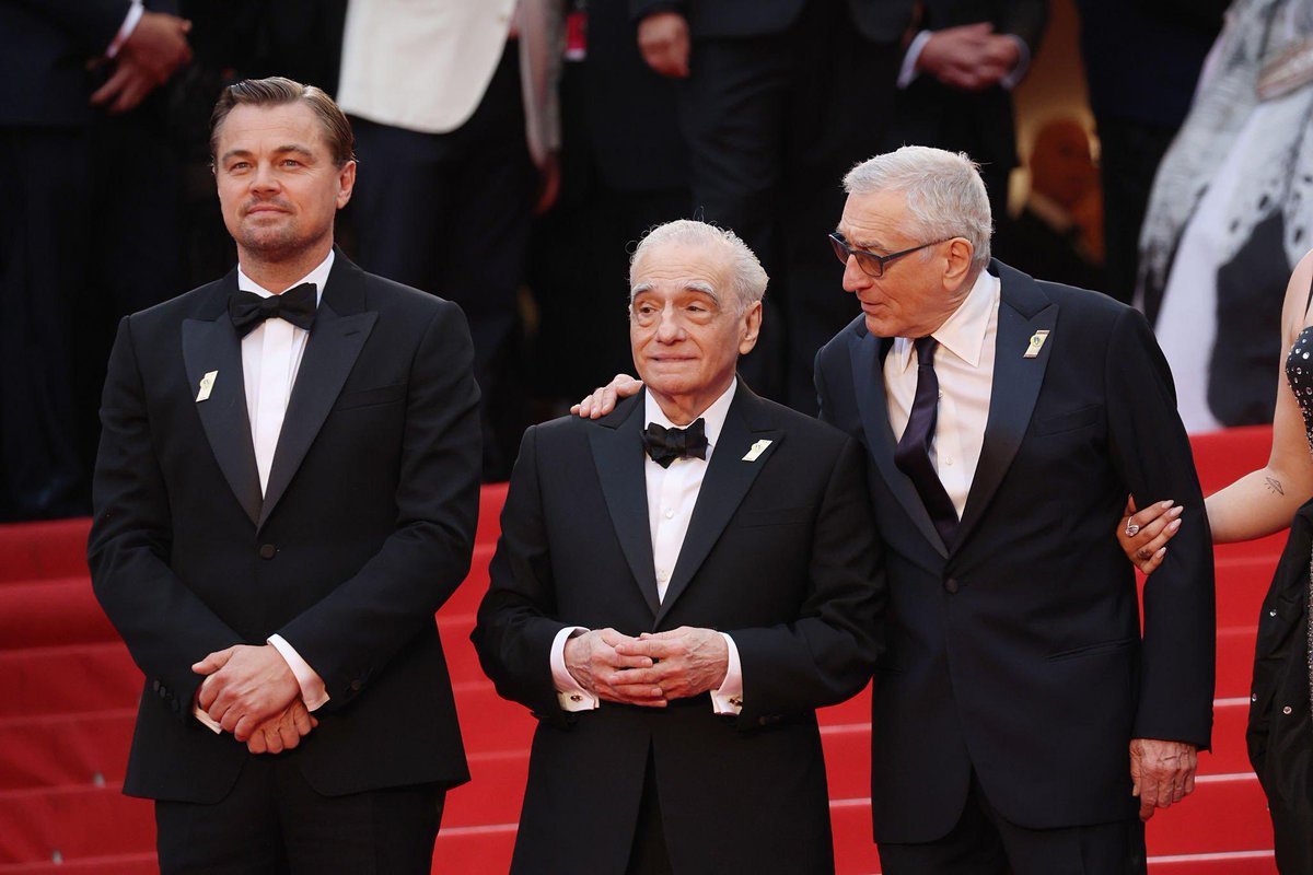 SeriesUpdateFR's tweet image. Leonardo Dicaprio, Martin Scorsese et Robert De Niro au Festival de Cannes.