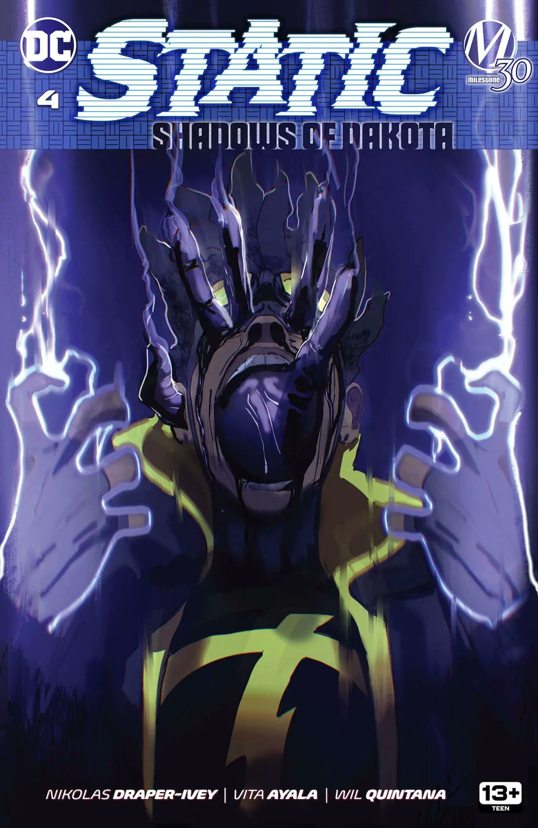 BuzzComics's tweet photo. Preview de Static: Shadows of Dakota #4 par Vita Ayala (@definitelyvita), Nikolas Draper-Ivey et Wil Quintana chez @DCOfficial #DCComics #Static #StaticShock #MilestoneComics #EarthM https://t.co/St2uJpWkwk https://t.co/iJJVdjcXq6