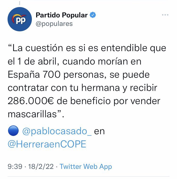 Quieren quitar una lona con un mensaje del Pp de Casado a Ayuso. No se te ocurra difundir ese mensaje que puede molestarles.