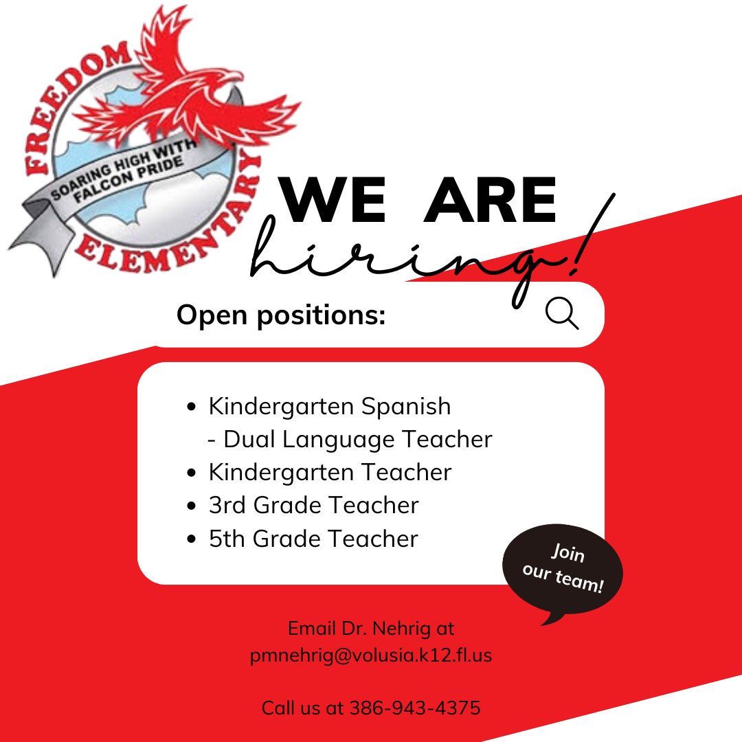 Come be a part of the Freedom Family! ❤️