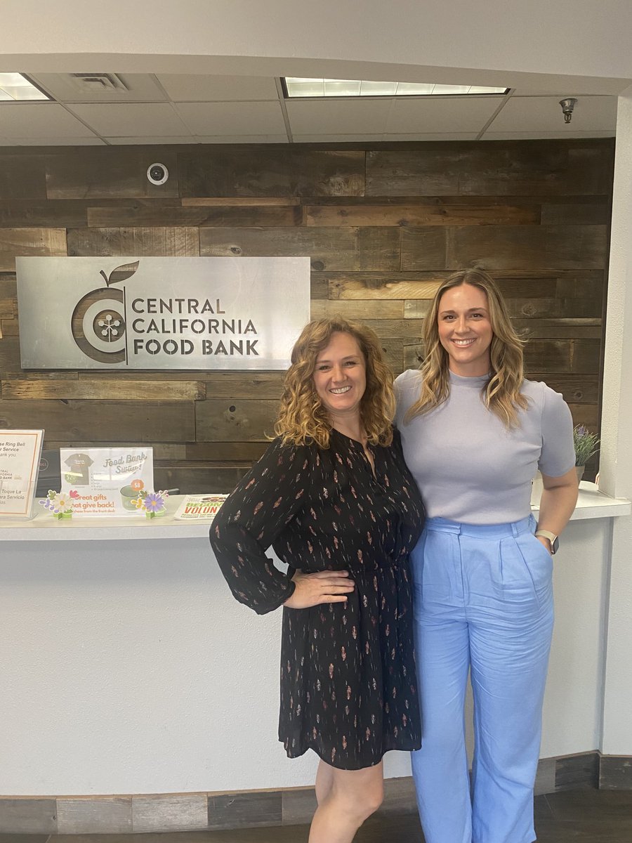 Thank you Kym and Natalie for the wonderful tour of the Central California Food Bank yesterday. Your work and dedication to making our communities healthier and more resilient is amazing.