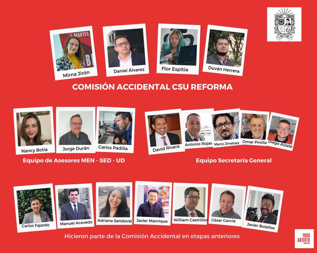 Forocsu's tweet photo. Síguele el paso a la #ReformaUD La Comisión Accidental presenta el informe  final del estudio de la propuesta de la Reforma a los Estatutos Generales de la @udistrital a la plenaria de la #CSU sigue la transmisión en https://t.co/B1UzDpd1jo https://t.co/T7Y32TbAAD