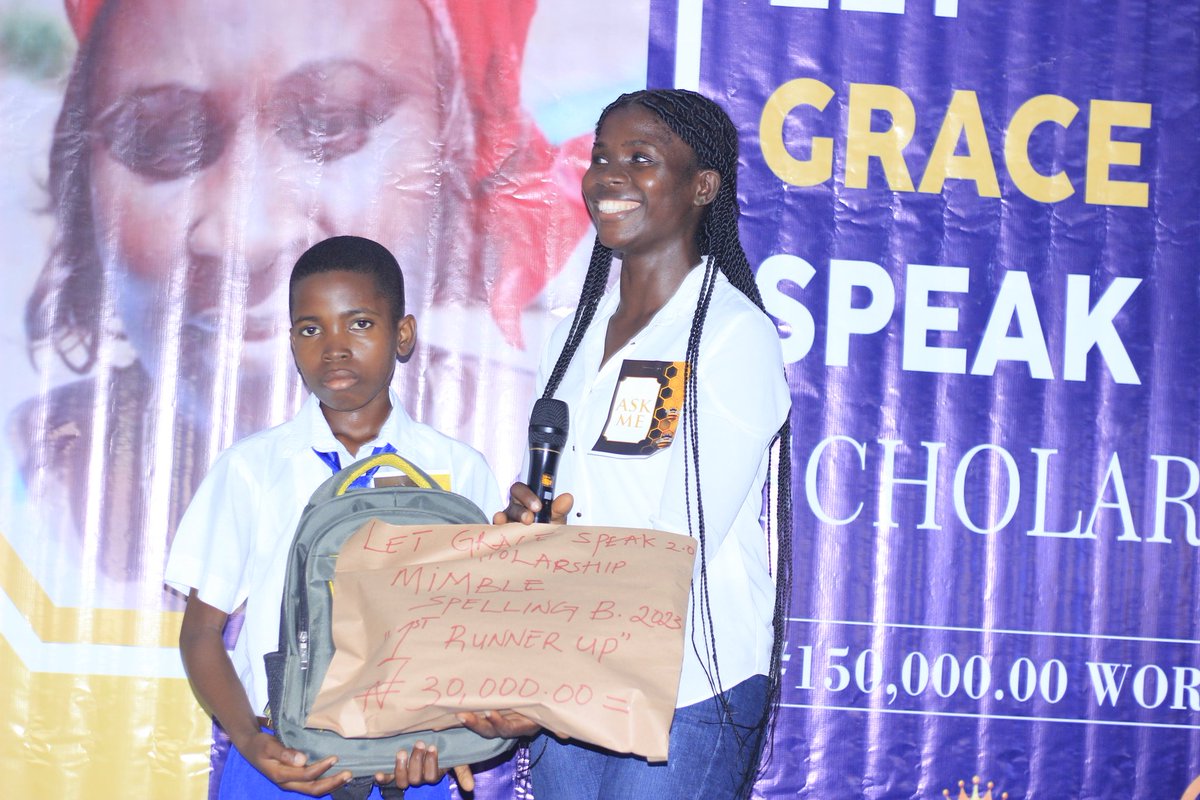 MGP_Culture's tweet photo. To God Be The Gloooooooraaaay!
The MiMBLE Spelling Bee &amp; 'Let Grace Speak Scholarship 2.0' was such a hooge Success and we can't Thank God Enough for this amazing turn of events.
'#150,000.00' wisely and greatly spent on children education.
#EducationForAll 
#LearningMiMBLE
#Care https://t.co/S2rGw3B4Ni