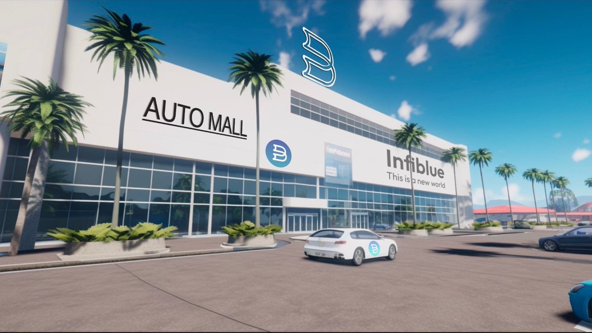 InfiblueNFT's tweet photo. 🚗 Rev up your excitement!  Check out the stunning Auto Mall, where a world of automotive wonders awaits💥

From sleek sports cars to rugged off-roaders, find your dream ride in our virtual showroom🏎️

Buckle up and let the adventure begin! 🌟 
#metaverse #NFT #gamefi #socialfi https://t.co/z1ZHzoLnpe