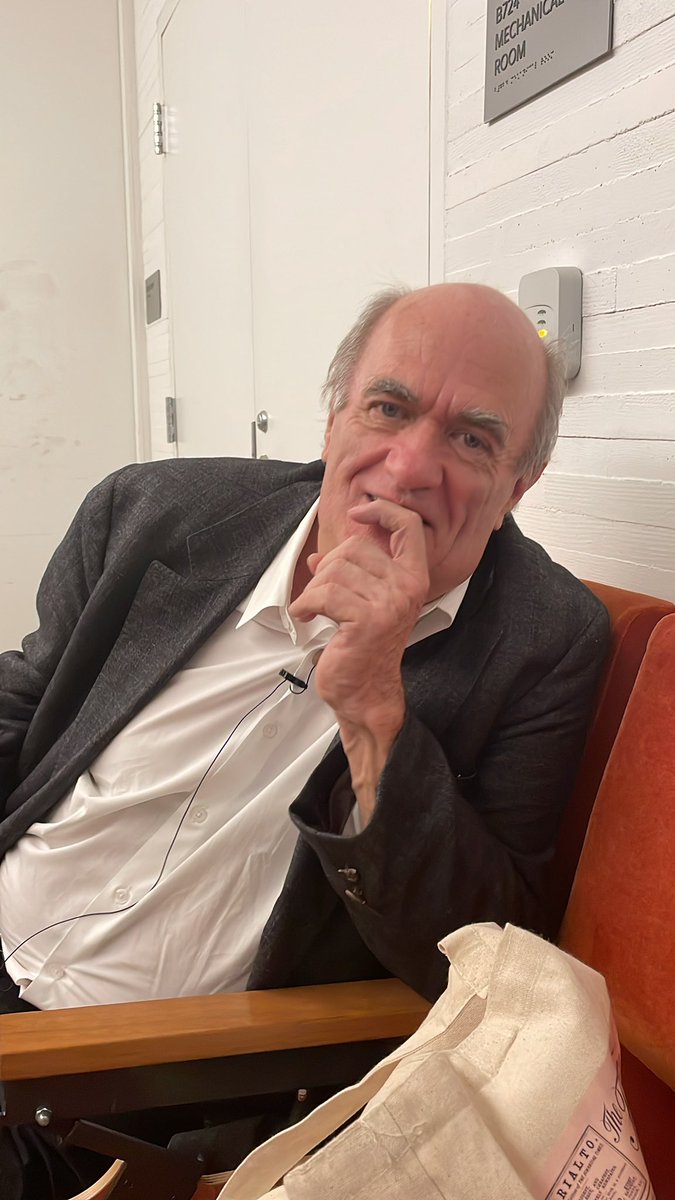 Getting ready to go on stage with the great Colm Toibin #ftweekendfestival