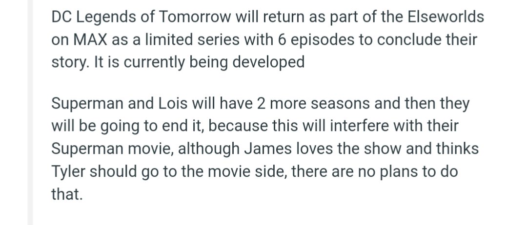 #LegendsofTomorrow #SupermanAndLois This is probably fake AF cause it's reddit but who knows🤷‍♂️