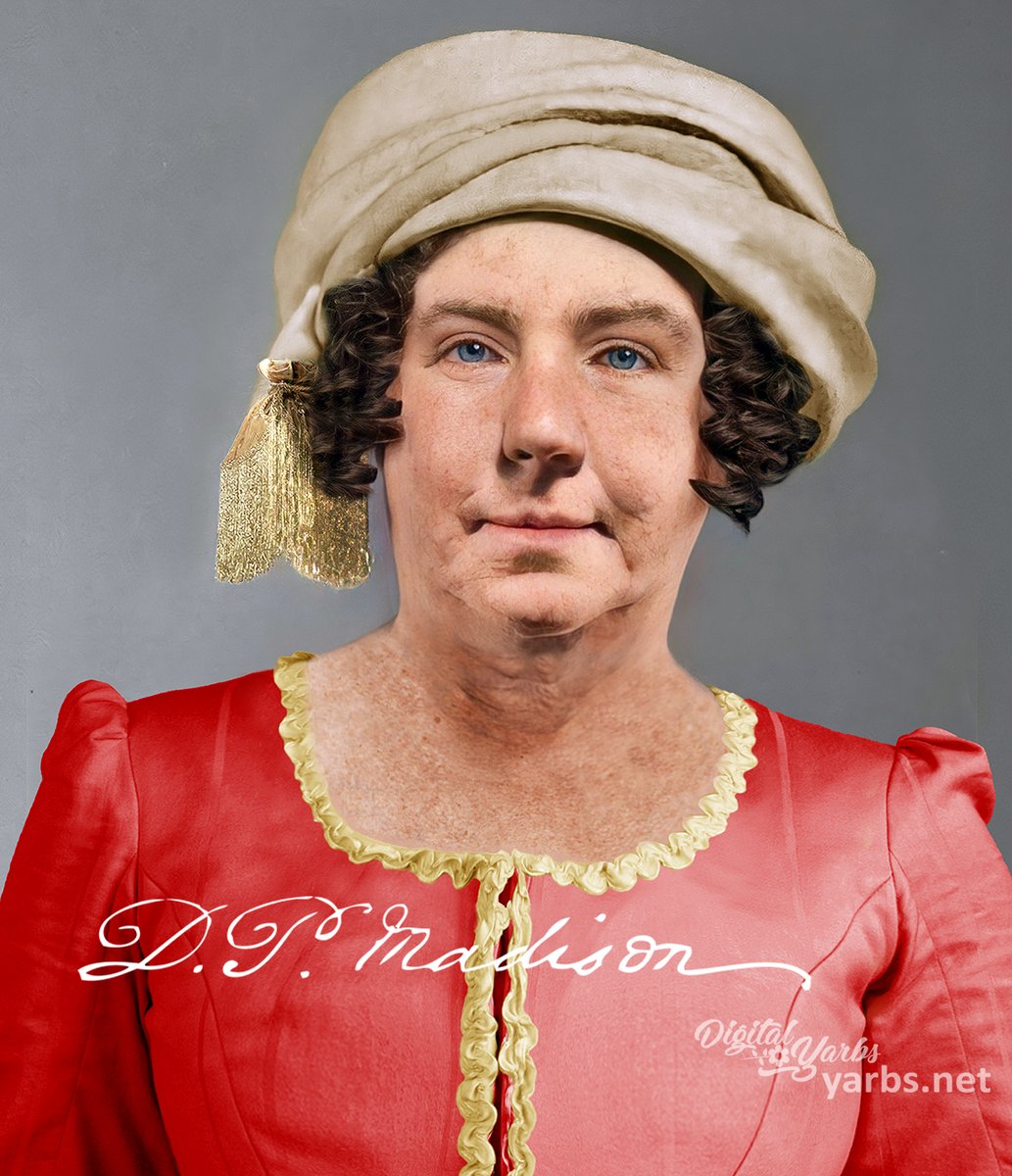 #OTD,  May 20, 1768, Dolley Payne Madison, wife of James Madison, was born. To  commemorate her birthday, I am excited to present my enhanced  daguerreotype images featuring #dolleymadison, her niece Anne  Payne, and also Dolley's life mask. yarbs.net/colorizations-…