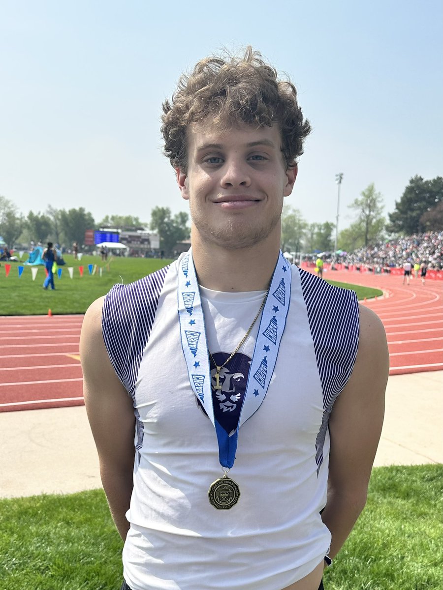 Another LuHi Champion! Joe Ciccio wins the 4A 100m Dash and Trey Ciccio finishes 9th. Way to go Lions!