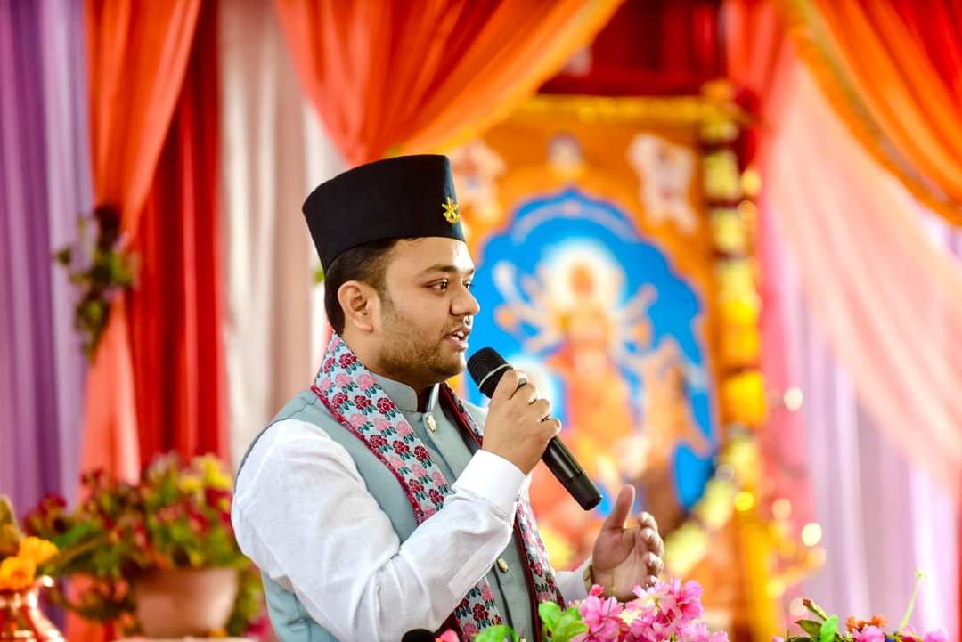 #नेपाल की राजधानी #काठमाण्डू में चल रहे अखंड श्री दुर्गा चालीसापाठ की समापन बेला में पहुँचकर हज़ारों माँ भक्तों संग आशीर्वाद प्राप्त करने का सौभाग्य मिला ।#bmks #सनातन #Nepal #HinduRashtra #Shri_Shaktiputra_ji_maharaj