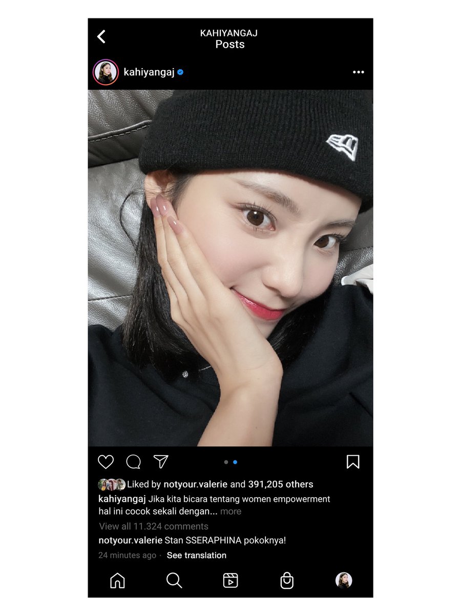 ᅠ
ᅠ
ᅠ
𝗜𝗡𝗦𝗧𝗔𝗚𝗥𝗔𝗠 𝗨𝗣𝗗𝗔𝗧𝗘
@𝐤𝐚𝐡𝐢𝐲𝐚𝐧𝐠𝐚𝐣 posted a photo

𝐤𝐚𝐡𝐢𝐲𝐚𝐧𝐠𝐚𝐣 Jika kita bicara tentang women empowerment hal ini cocok sekali dengan lagu debut dari salah satu idol yang yang baru rilis bulan ini. Hm, kira-kira siapa ya?
ᅠ
ᅠ
ᅠ