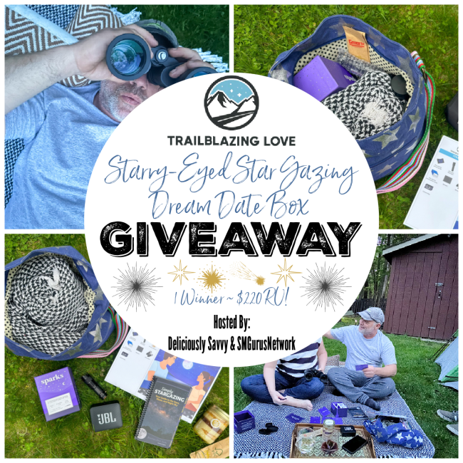 DeliciouslySavv's tweet photo. 🎉NEW GIVEAWAY ALERT🎉Enter To Win The Trailblazing Love Starry-Eyed Star Gazing Dream Date Box Giveaway! 1 Lucky Winner Will Win A Date Night Box Filled With Everything Needed To Create The Perfect date Night Under The Stars! (Ends 6/30 - RV $220!) @Trailblaze_Love #2023dadsandgradsgiftguide

Enter Today & Good Luck👉https://t.co/9PWj6Qan9K via @DeliciouslySavv