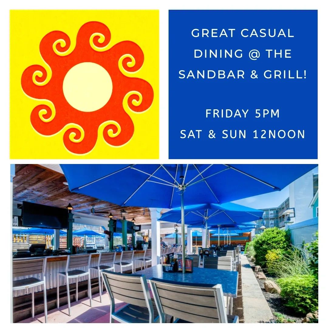 Keep it casual and come hang out with us at our Sandbar and Grill. Enjoy fresh food and an ocean breeze. Check out our menu online before making your way over.

theod.com/menu