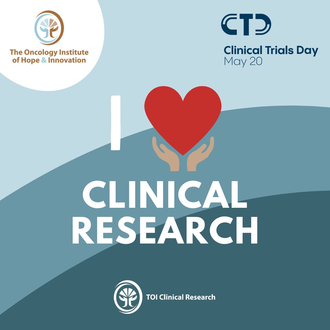 Happy #ClinicalTrialsDay!   

Since 2011, our #ClinicalResearch Team has been at the forefront of cancer research, discovering advancements in treatments for patients nationwide. 

Learn more about our Clinical Trials: ow.ly/Ai0P50OsFLC