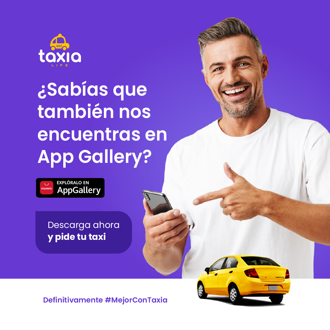 Toda la comunidad de #Huawei también se moviliza de forma segura con #Taxia !Descarga ahora y vive una experiencia en #taxi a otro nivel! Ingresa aquí bit.ly/AppTaxiaLife

#AppGallery #Huawei #Descargas #AppTaxi