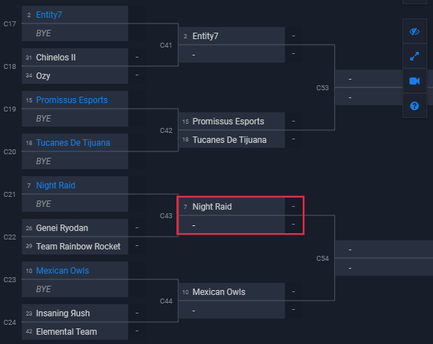 TeamNightRaid's tweet photo. El bracket para Night Raid ✨
#GoNightRaid https://t.co/9Ji9QWCfEl