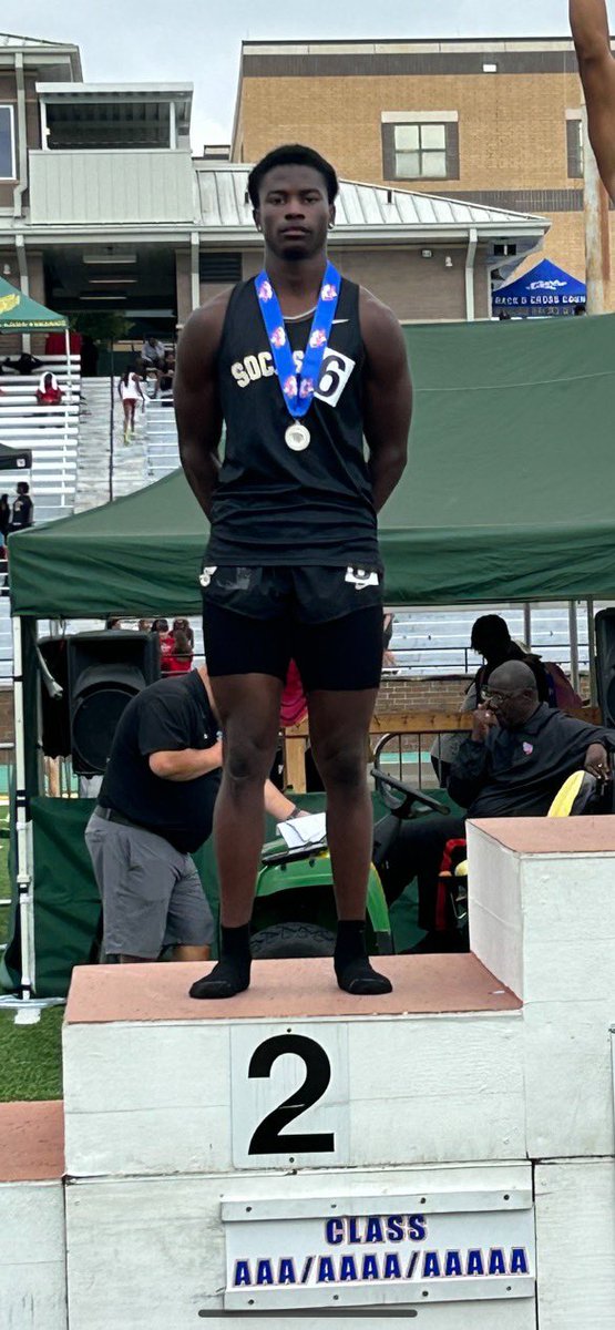 SocasteeHS's tweet photo. Congrats to @OmariTaylor_15 for finishing 🥈 at the AAAAA Track and Field meet today in the 400M hurdles! @GoldBlooded #25Sports1TEAM https://t.co/603QJfFWl5
