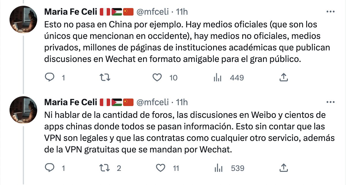 MariaPekin2's tweet photo. Porque, claramente, WeChat, Weibo y las cientos de apps chinas NO ESTAN CONTROLADAS POR EL GOBIERNO. #MariaPekin 🤡 https://t.co/tYGWSwzqwq