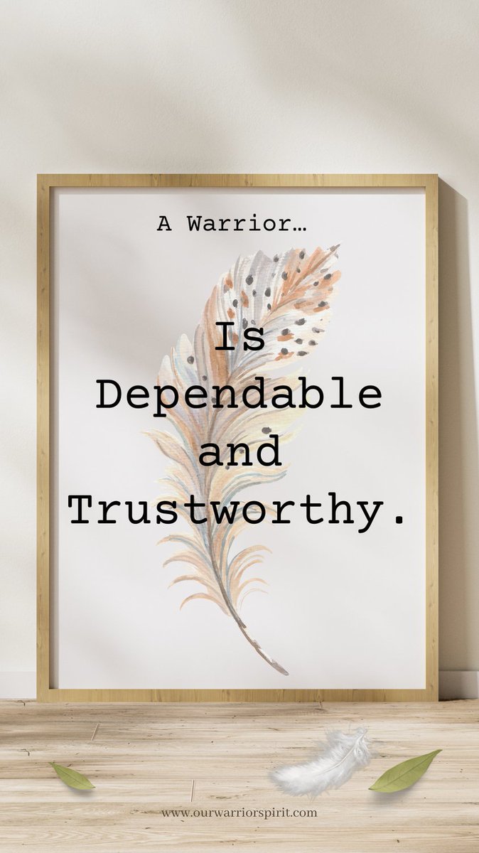 You are a warrior who is #dependable and #trustworthy!
Tag your friends that immediately come to mind who have these qualities.

#rwarriorspirit #WarriorEthos #BraveHeart #StrongWarrior #SpiritualWarrior 
#rwarriorspirit #warrior #wellness
#confidence #reliable #Saturdayvibes