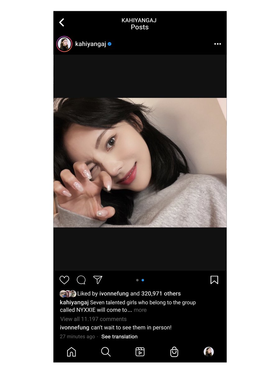 ᅠ
ᅠ
ᅠ
𝗜𝗡𝗦𝗧𝗔𝗚𝗥𝗔𝗠 𝗨𝗣𝗗𝗔𝗧𝗘
@𝐤𝐚𝐡𝐢𝐲𝐚𝐧𝐠𝐚𝐣 posted a photo

𝐤𝐚𝐡𝐢𝐲𝐚𝐧𝐠𝐚𝐣 Seven talented girls who belong to the group called NYXXIE will come to greet you in a showcase entitled Le Premiere Acte: The Journey of Ours that will be held tomorrow.
ᅠ
ᅠ
ᅠ