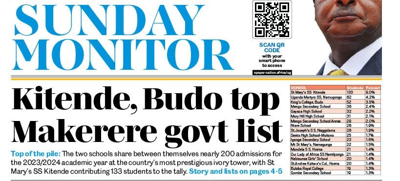 MKapidi's tweet photo. For some reason Daily Monitor chose to mention the 3rd before the 2nd😂 https://t.co/p3WwoQJHVs