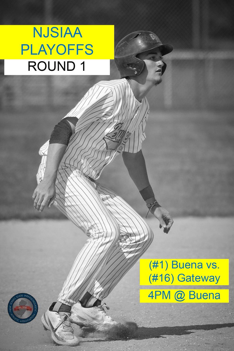 BuenaUpdates's tweet photo. First round of the playoffs are set! (#1) Buena will host (#16) Gateway on Monday 5/22 at 4PM. https://t.co/bCWUsFYJCw