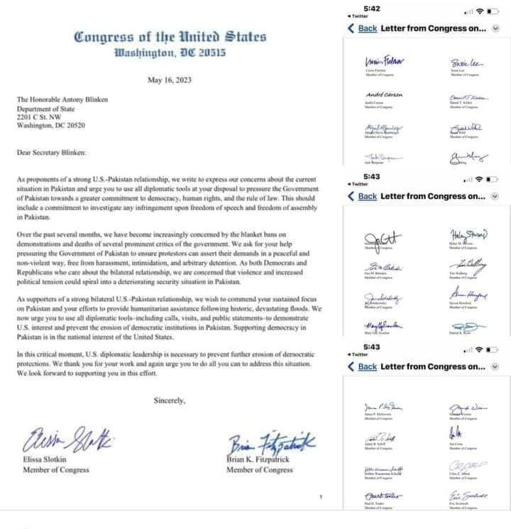 چالیس سے زائد یہودیوں سمیت 60 امریکی کانگرسی ارکان نے نیازی کے لیے زیر دستخط قرار داد منظور کی ہے . سوال یہ ہے کہ پاکستان میں تین مارشل لاء لگے امریکی کانگریس کو جمہوریت کا درد نہیں اٹھا ؟ تو نیازی کیلئے اتنی تکلیف کیوں ہے ؟ تو جواب سُن لے، نیازی ان کا پِٹھو ہے
#عمران_امریکی_دلال