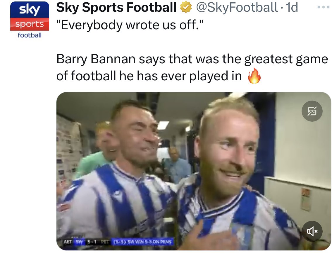 _The72's tweet photo. Why is every club that’s won their semi-final pretending to have been massive underdogs 😭😭 https://t.co/7KdHWe6bJC