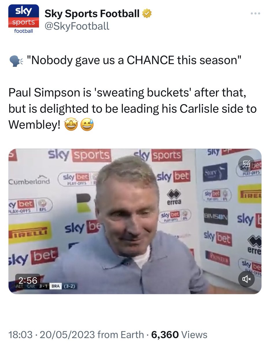 _The72's tweet photo. Why is every club that’s won their semi-final pretending to have been massive underdogs 😭😭 https://t.co/7KdHWe6bJC