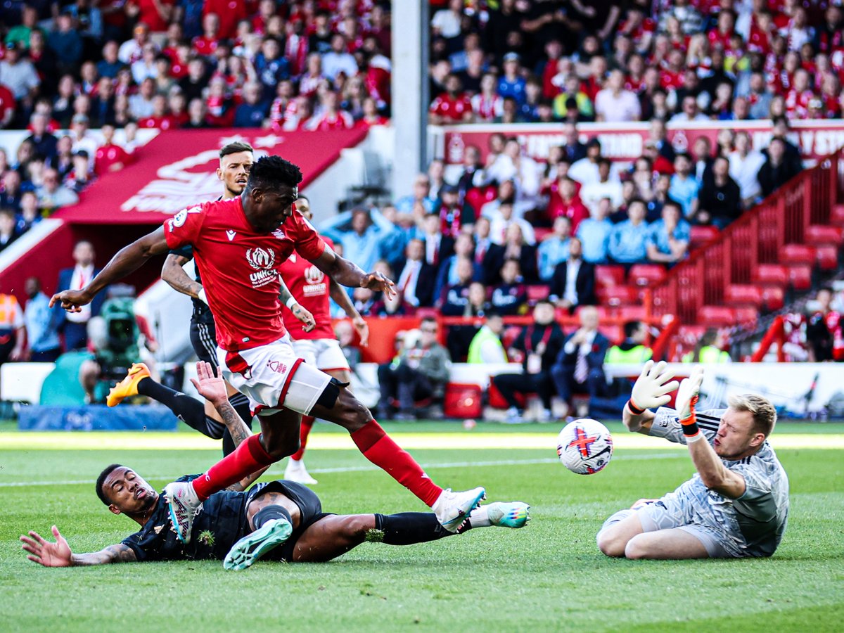 🔴 ノッティンガム・Fの1点リードで前半終了 ⚫️ この試合に勝てば