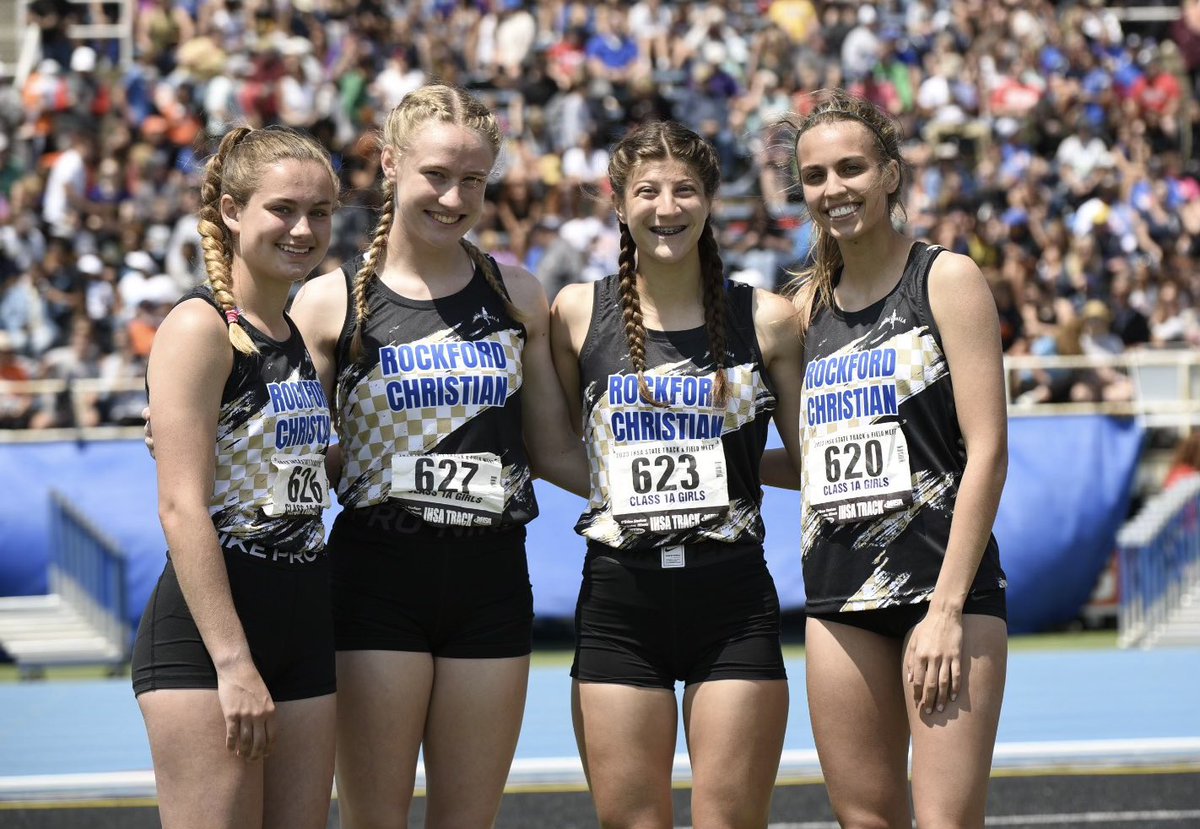 MSHeartland_'s tweet photo. Rockford Christian are your 1A Girls 4x100 relay state champs 49.48!!! #GTFState23 https://t.co/948s5y5Ipf