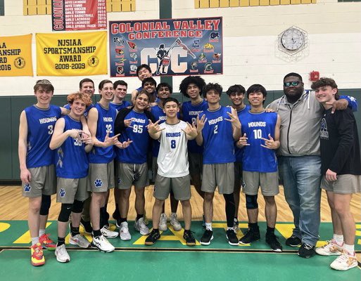 Back-to-back BCSL Tournament Champions! 2-0 wins over both @pirateboysvball and Pennsauken, and we now stand at 21-4 on the season! All levels are back at home on Monday for our last regular season match against Moorestown - see you there! #ONEmission <a href="/nbcrsd/">Northern Burlington Co. Reg. School District</a>