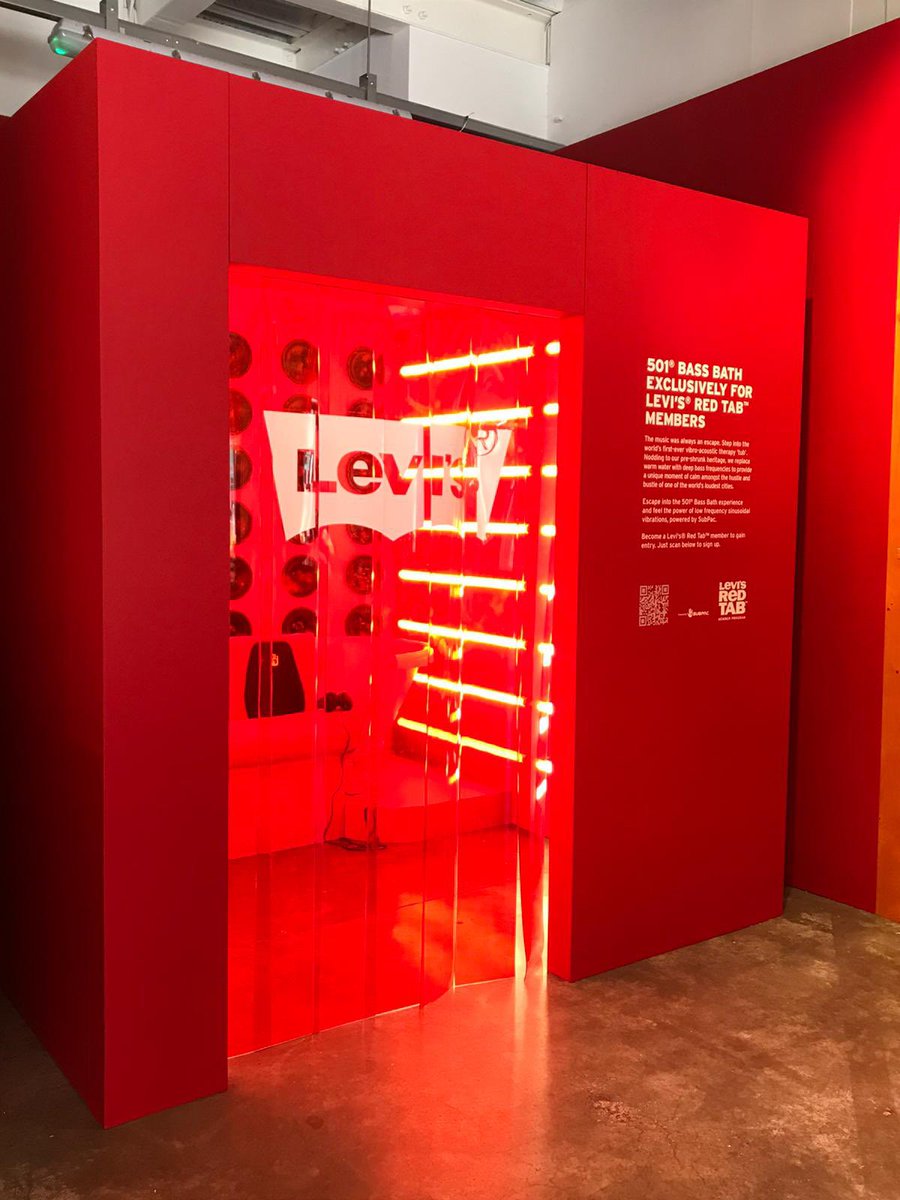 Great to see SubPac’s in the mix at the <a href="/LEVIS/">Levi's®</a> 501® Experience in Shoreditch today #feelit #bassculture