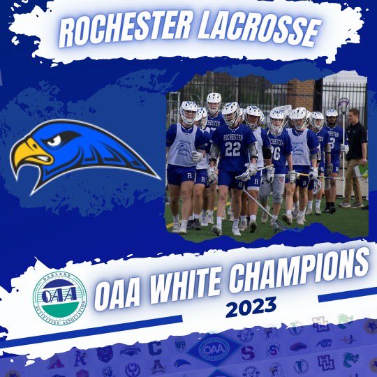 ROCH_Athletics's tweet photo. Boys lacrosse season comes to a end with a regional loss to Dakota 6-5, first team to win an OAA league title in program history, great job boys! @RHSFalcons @MrWrinkleRHS @MIPrepZone @OAAathletics @RHSFalconLax https://t.co/8Szm5XUSK3