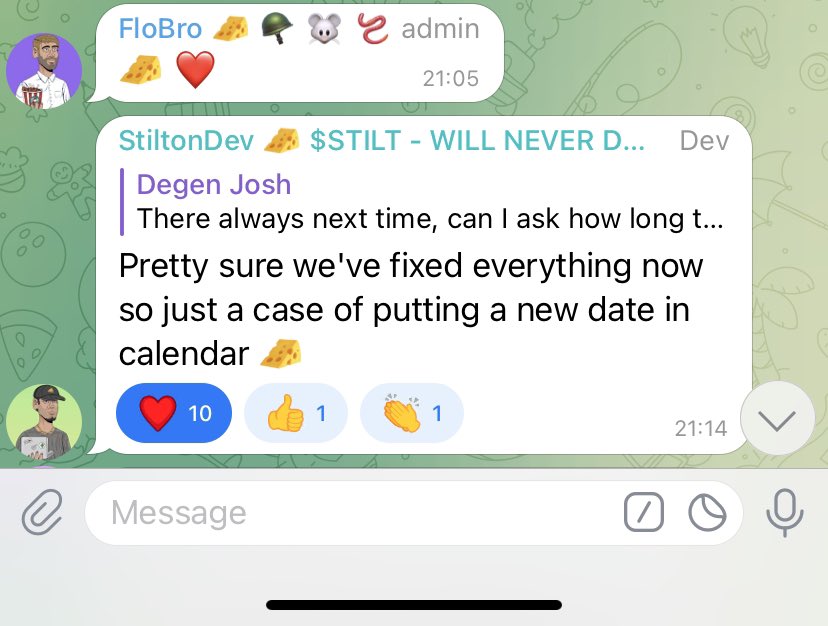 MIKE_CRXPTO's tweet photo. @OptimusBull_ Perfect time to top that $STILT bag up legend! Currently at ATL with new #DeathFi launch date likely this coming week, following a few minor technical issues last Thursday, which is to be expected when innovating the #GameFi space. Unbelievable RR right now! 🧀🔫 https://t.co/eq81g9P7K1