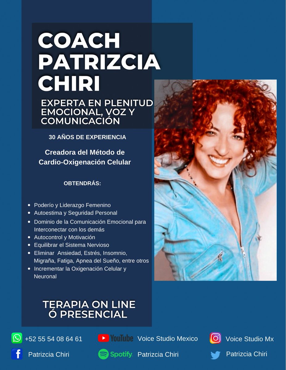VoiceStudioMx - Coach Patrizcia Chiri tweet media