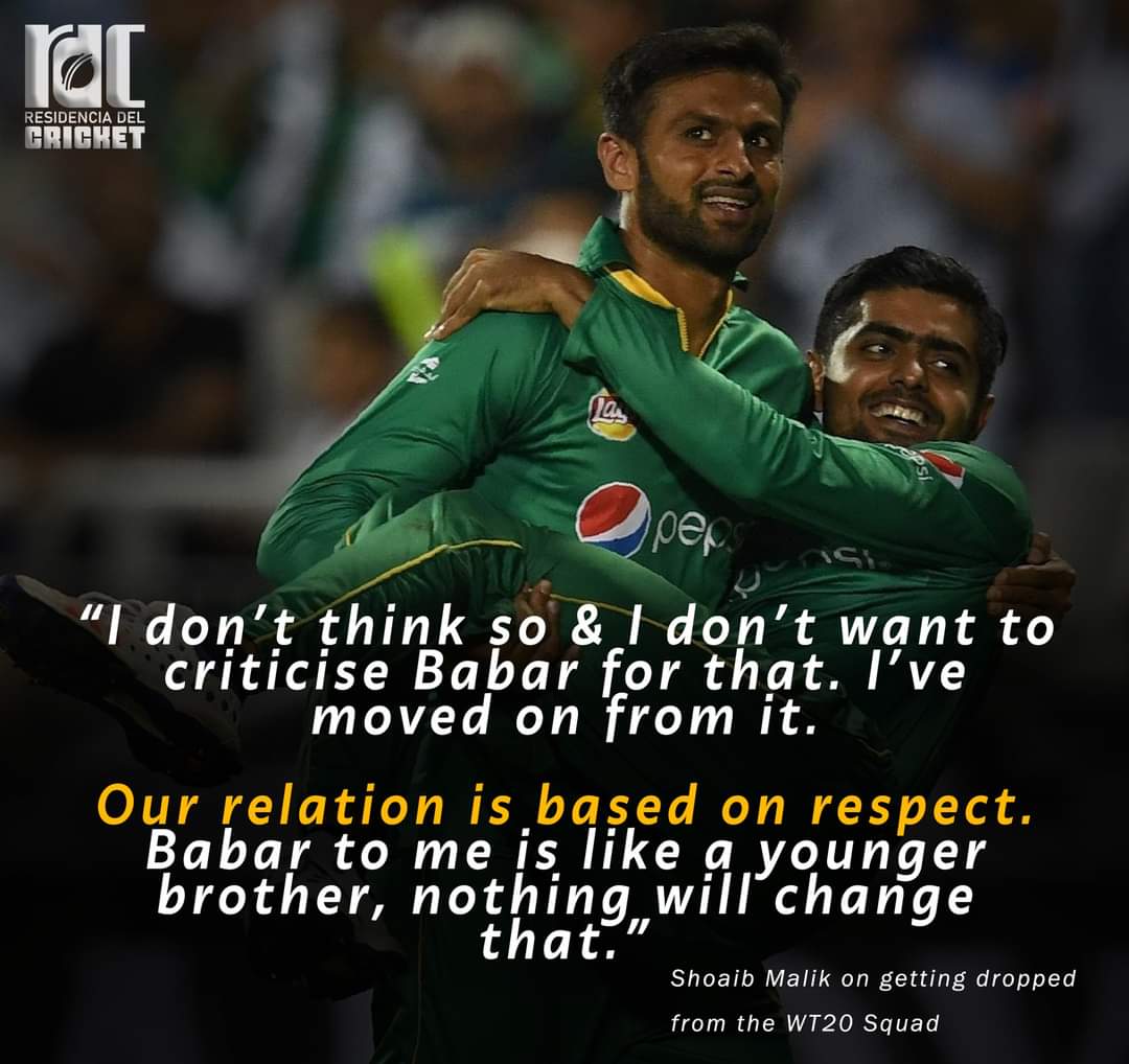 _rdcpk's tweet photo. Shoaib Malik had nothing but 'praise' for Babar Azam. 🫶

@realshoaibmalik @babarazam258 https://t.co/YMIZaD9vAU