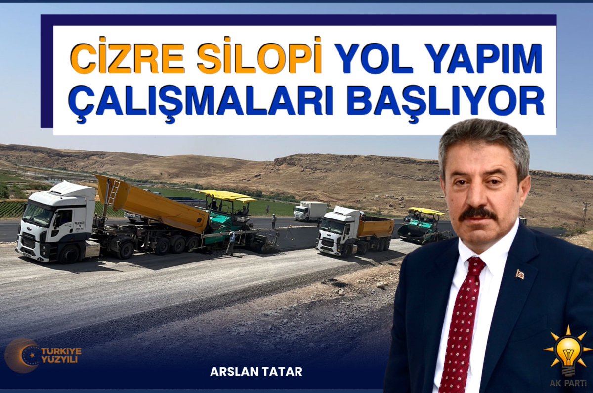 TatarArslan's tweet photo. Ulaştırma ve Altyapı Bakanımız Sayın Adil KARAİSMAİLOĞLU ile yaptığımız görüşme neticesinde, Cizre Silopi yol yapım çalışmaları önümüzdeki hafta içerisinde inşAllah başlıyor. 
Yolun en kısa süre içerisinde bitirilmesi için de ayrıca takipçisi olacağız. 
Hayırlı Olsun 🛣️ https://t.co/MF7TepSAmG